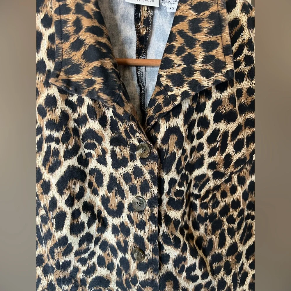 Leopard Print Midi Dress - Picture 3 of 3